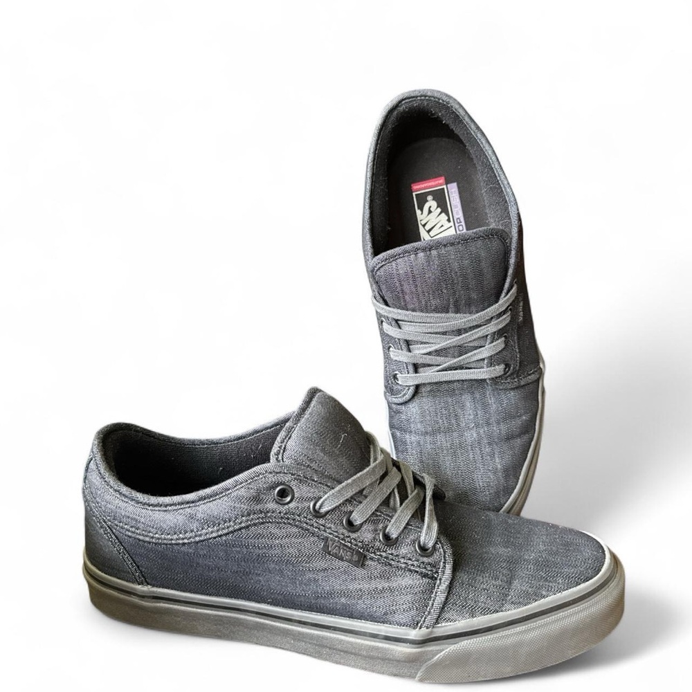 Vans Gray Sneakers Canvas Lace-Up